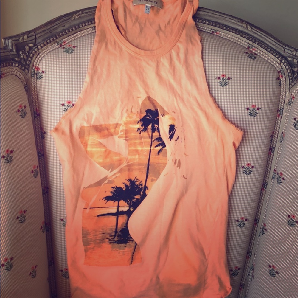 Sexy See by Chloe tank top racer back size 6